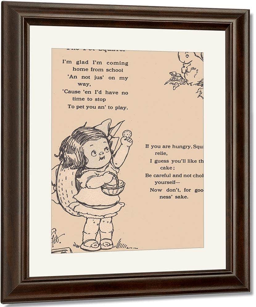 The Pet Squirrel Illustrated By Grace G Drayton Fine Art Print