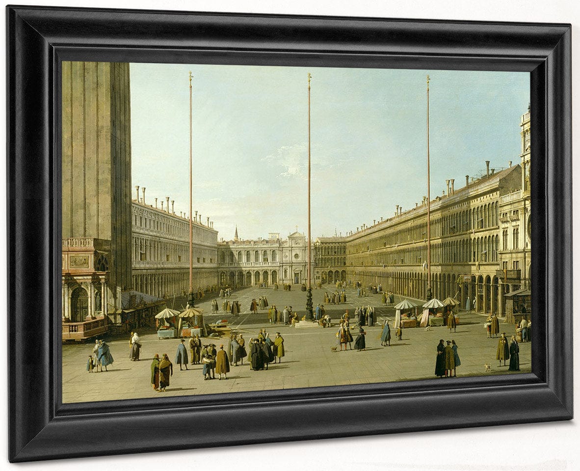 The Piazza San Marco By Canaletto Fine Art Print
