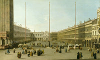 The Piazza San Marco By Canaletto Fine Art Print