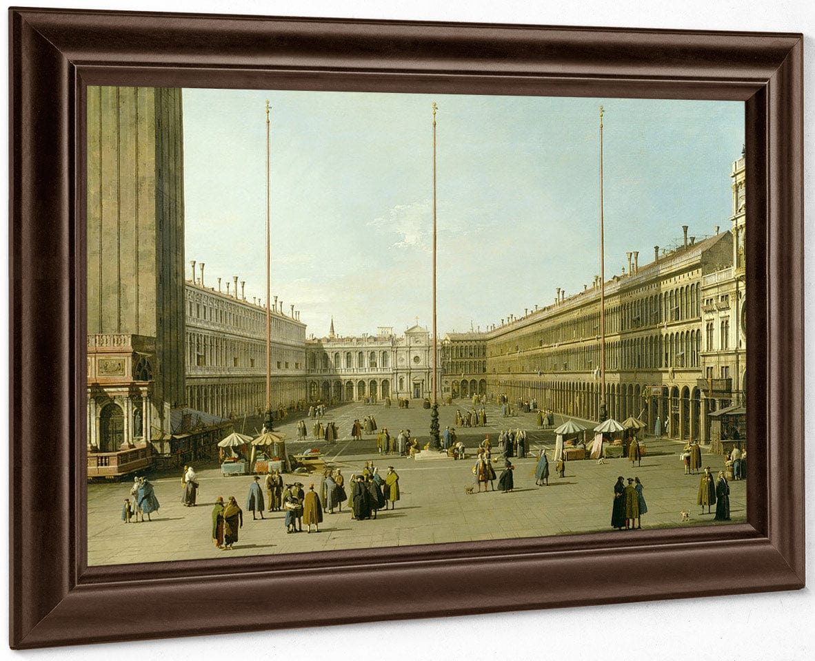 The Piazza San Marco By Canaletto Fine Art Print