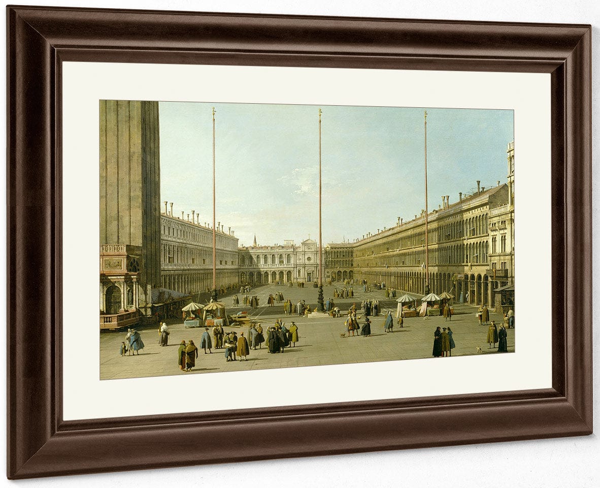 The Piazza San Marco By Canaletto Fine Art Print