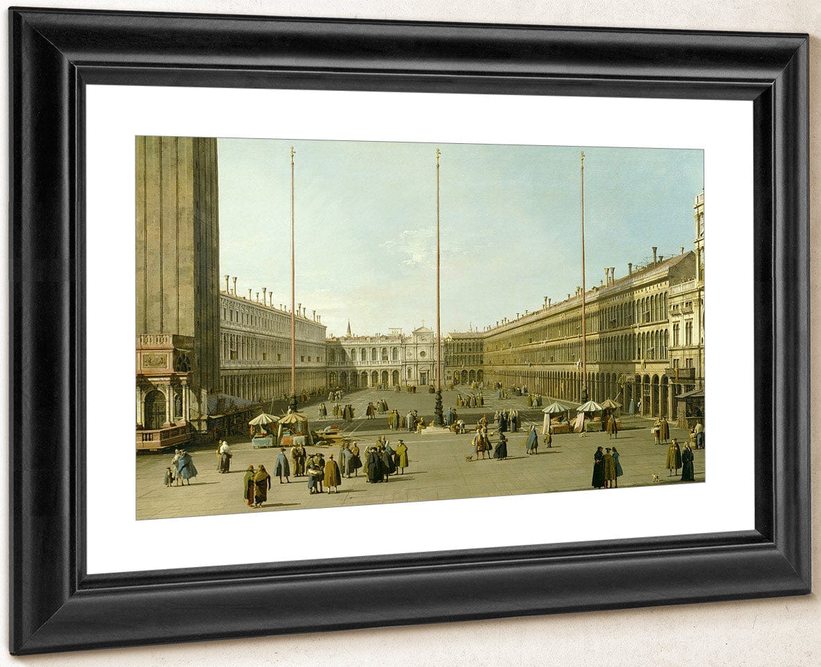 The Piazza San Marco By Canaletto Fine Art Print
