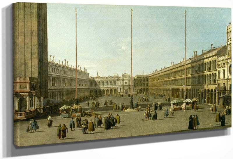 The Piazza San Marco By Canaletto Fine Art Print