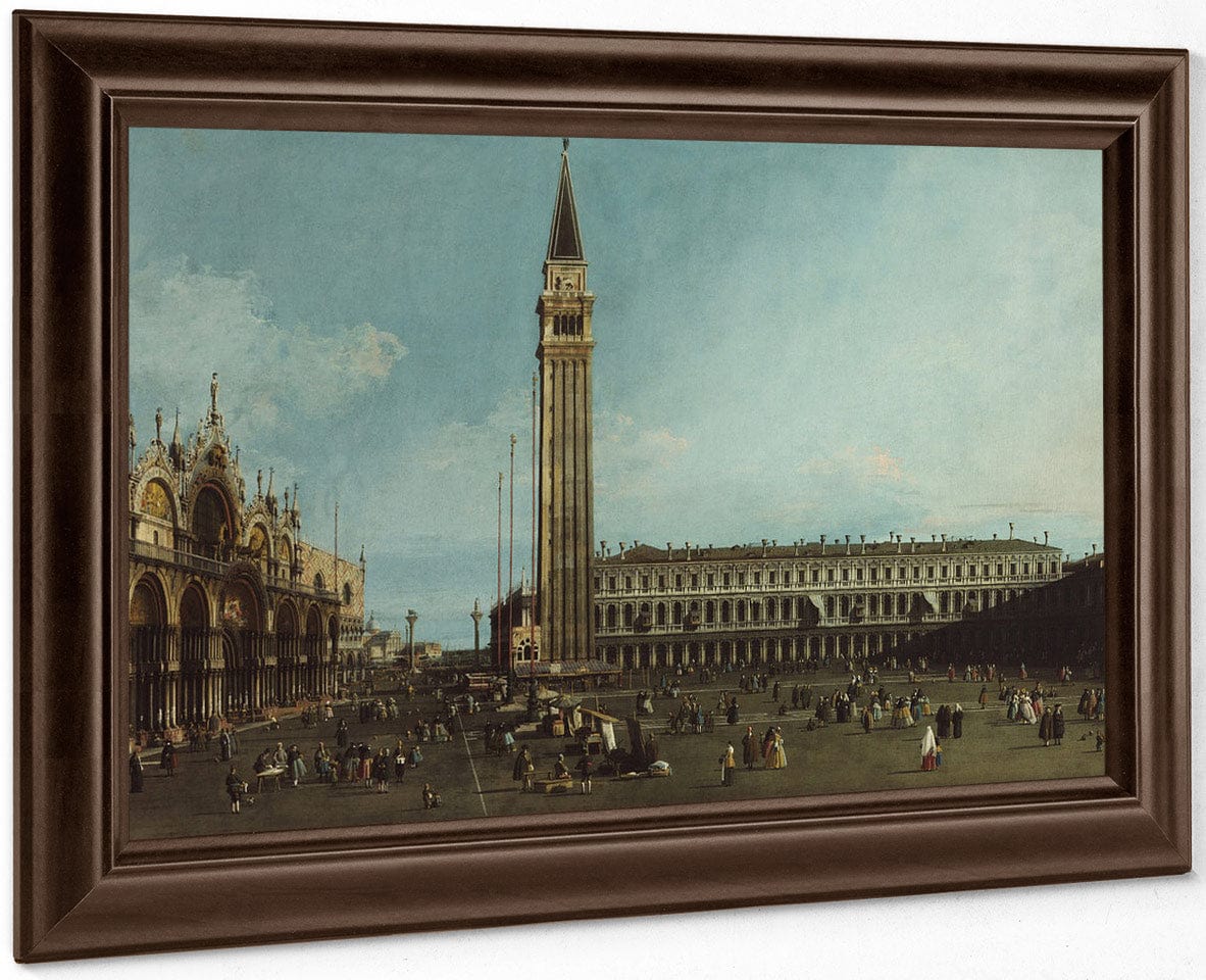 The Piazza San Marco Venice By Canaletto Fine Art Print