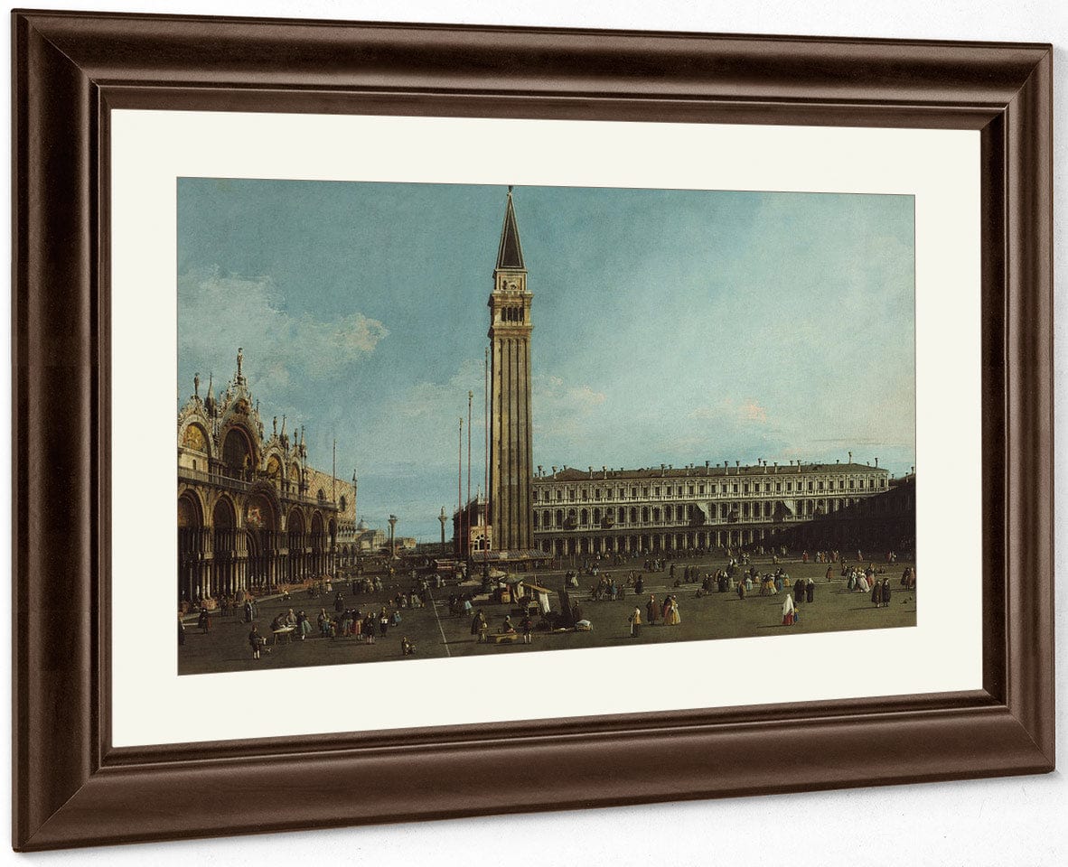 The Piazza San Marco Venice By Canaletto Fine Art Print