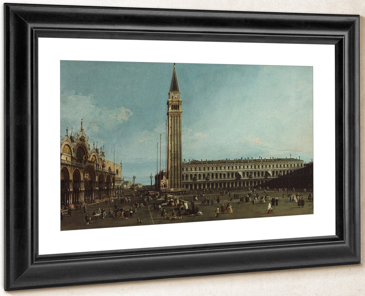 The Piazza San Marco Venice By Canaletto Fine Art Print