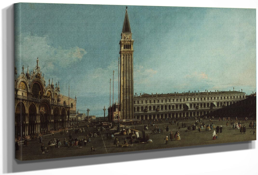 The Piazza San Marco Venice By Canaletto Fine Art Print