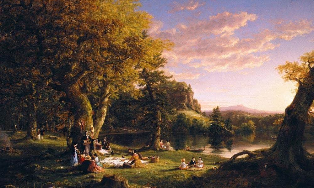 The Pic Nic By Cole Thomas Fine Art Print