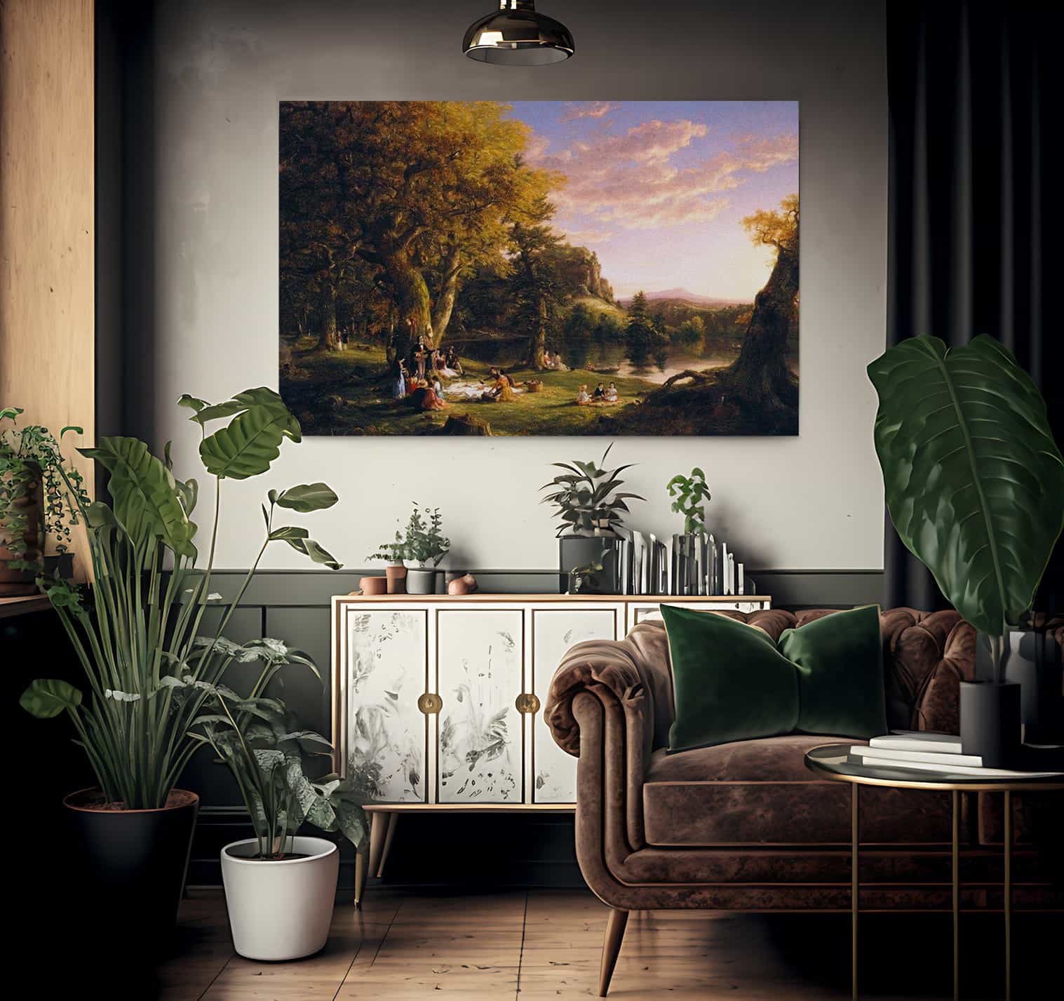 The Pic Nic By Cole Thomas Fine Art Print