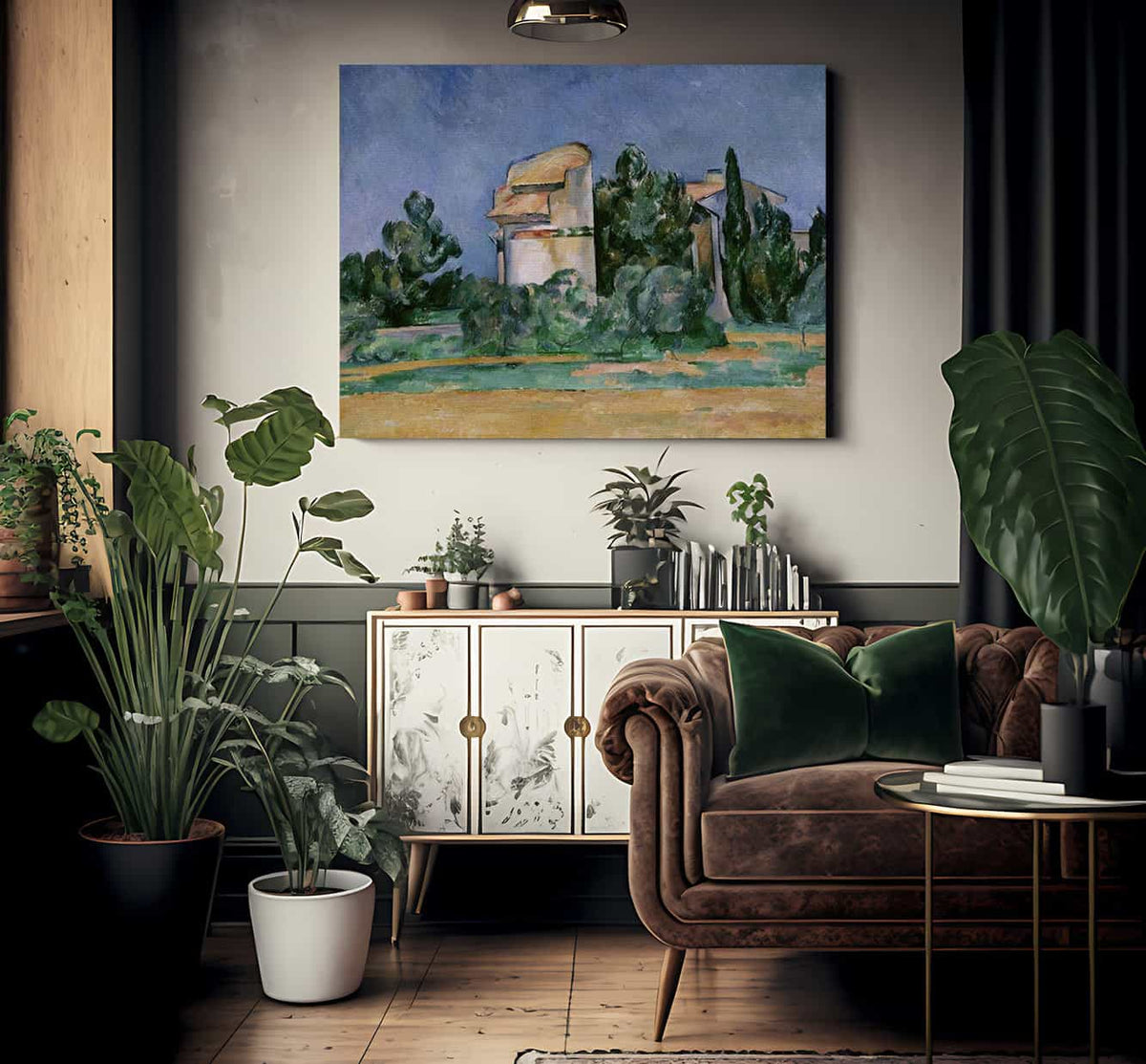 The Pigeon Tower At Bellevue By Cezanne Paul Fine Art Print