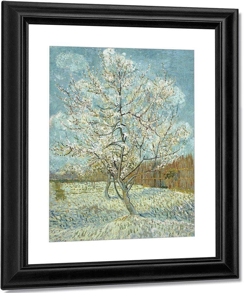 The Pink Peach Tree By Vincent Van Gogh Fine Art Print
