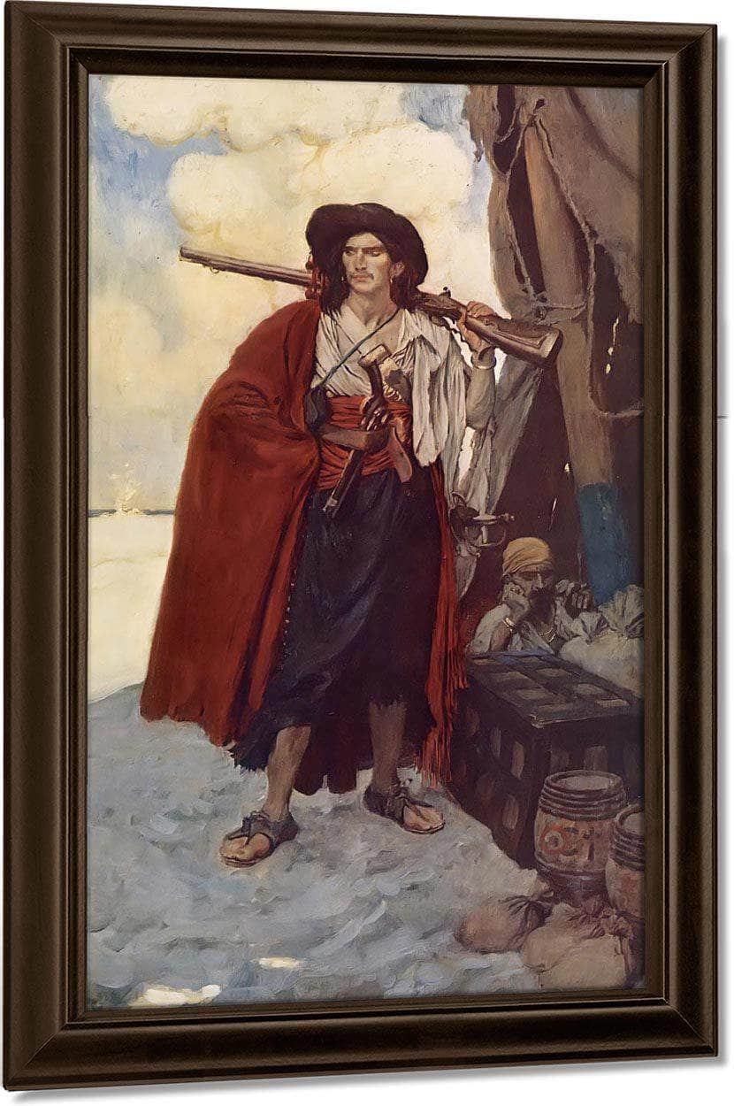 The Pirate Was A Picturesque Fellow By Howard Pyle Fine Art Print
