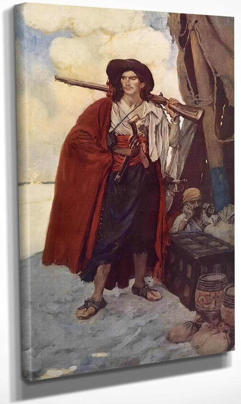The Pirate Was A Picturesque Fellow By Howard Pyle Fine Art Print