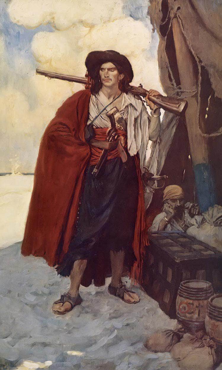 The Pirate Was A Picturesque Fellow By Howard Pyle Fine Art Print