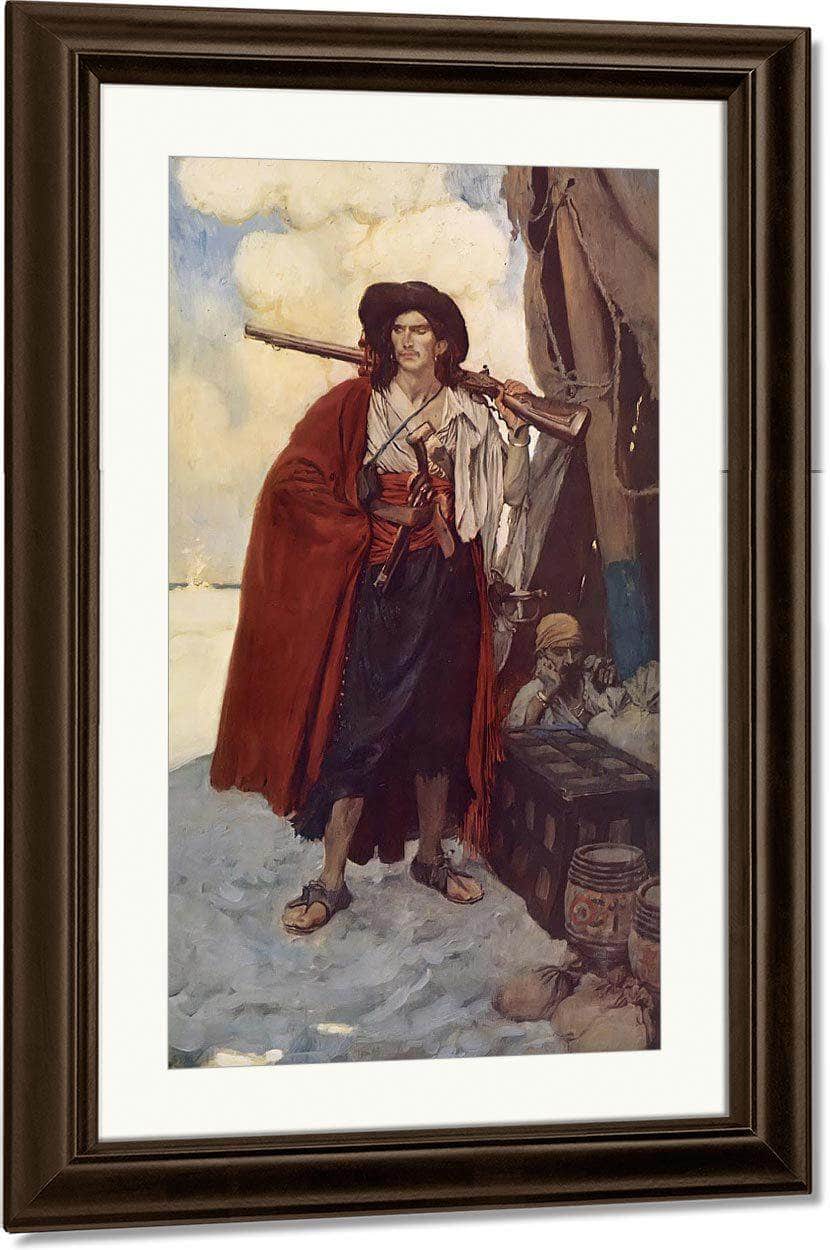 The Pirate Was A Picturesque Fellow By Howard Pyle Fine Art Print