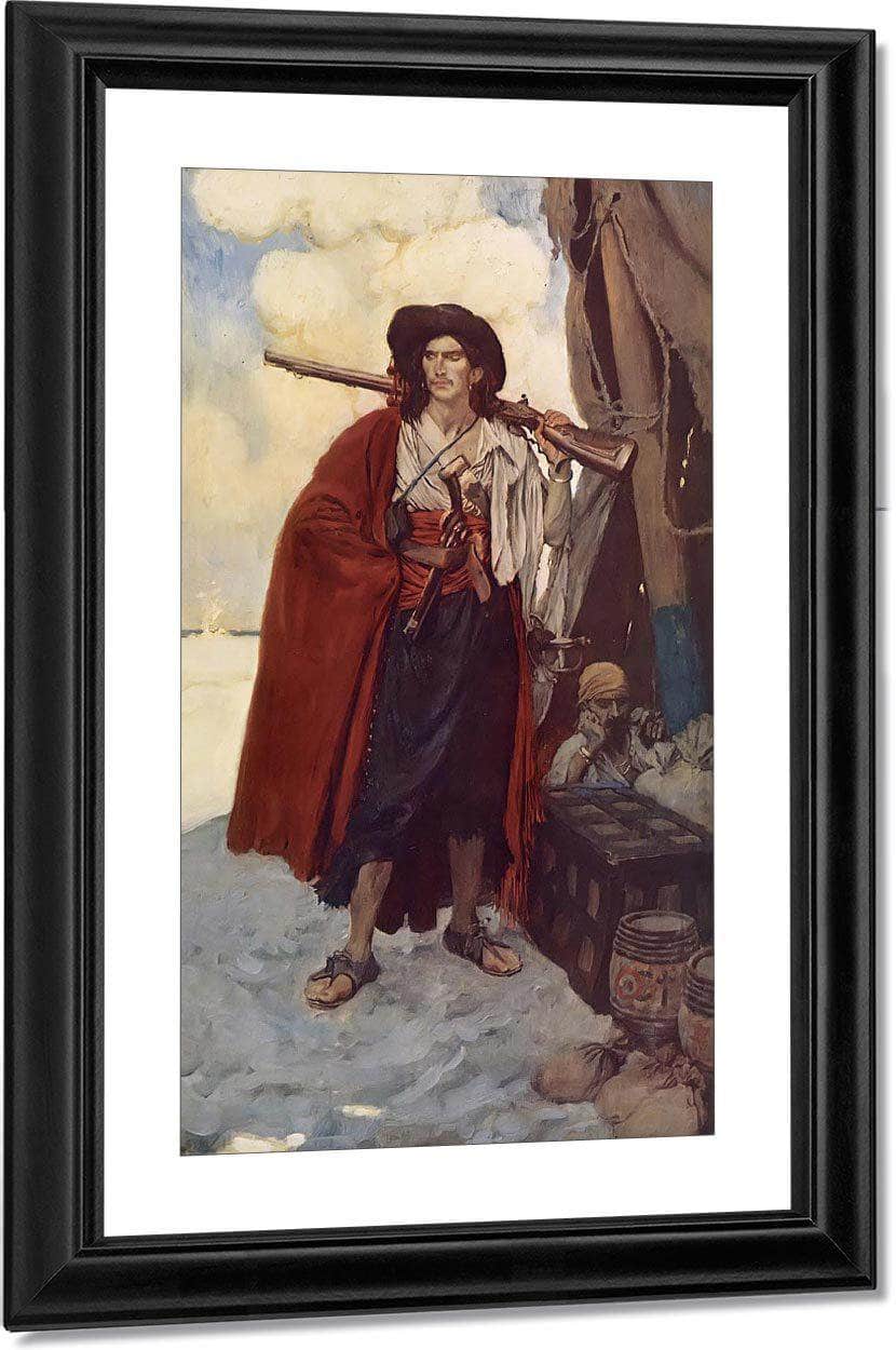 The Pirate Was A Picturesque Fellow By Howard Pyle Fine Art Print