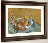 The Plate Of Apples By Cezanne Paul Fine Art Print