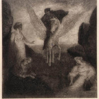 The Poet On Pegasus Entering The Realm Of The Muses By Albert Pinkhamryder Fine Art Print