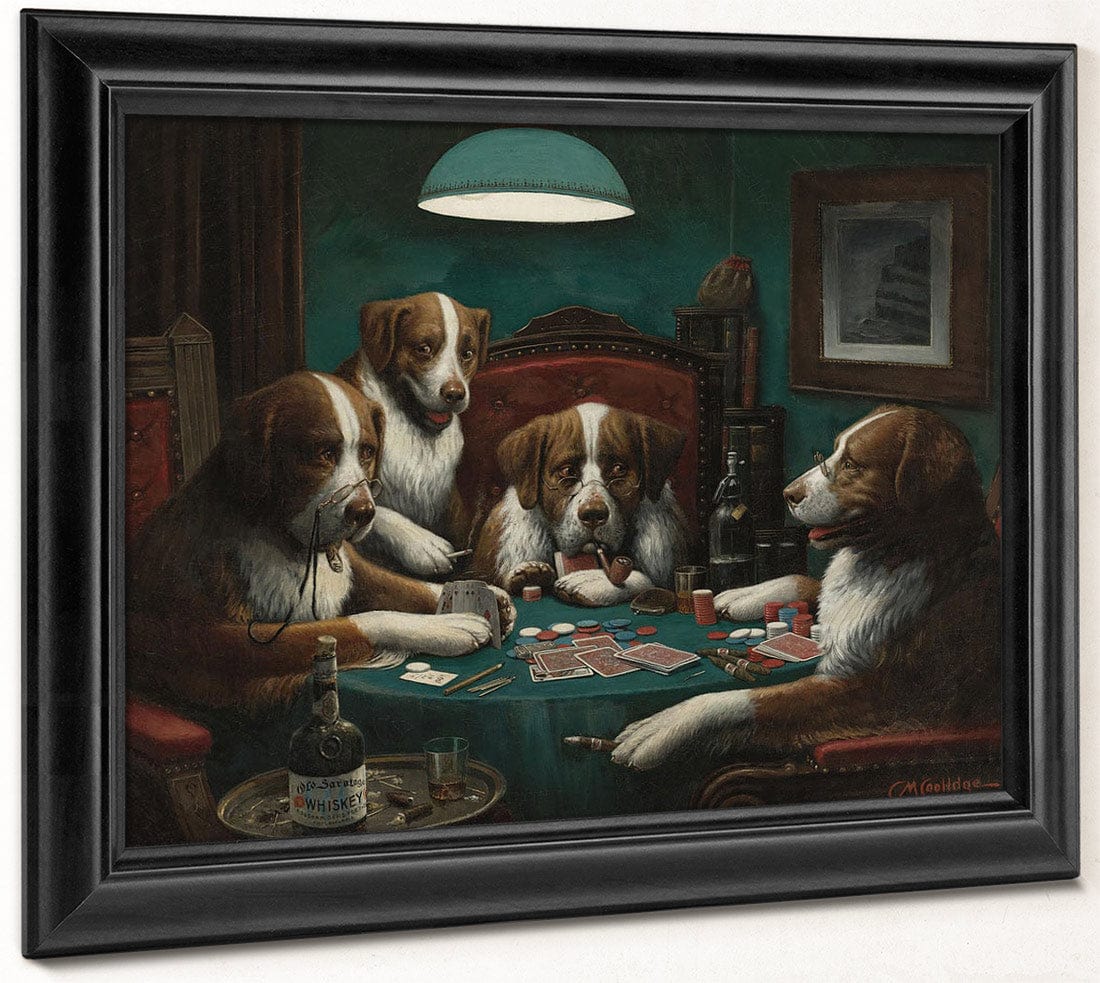 The Poker Game By Cassius Coolidge Fine Art Print