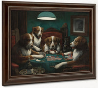 The Poker Game By Cassius Coolidge Fine Art Print