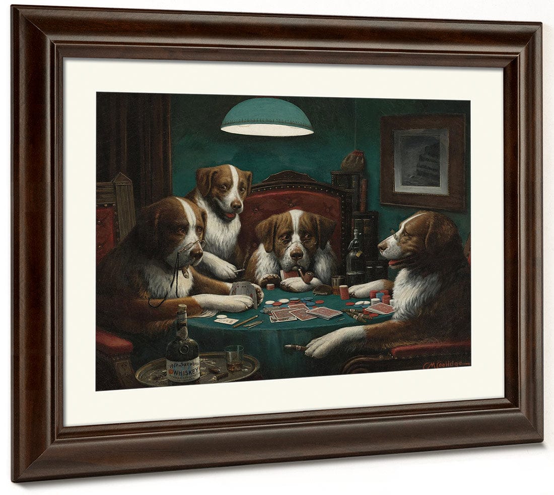 The Poker Game By Cassius Coolidge Fine Art Print