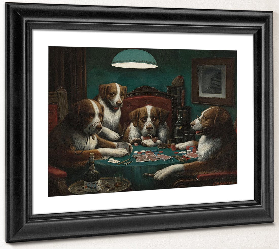 The Poker Game By Cassius Coolidge Fine Art Print