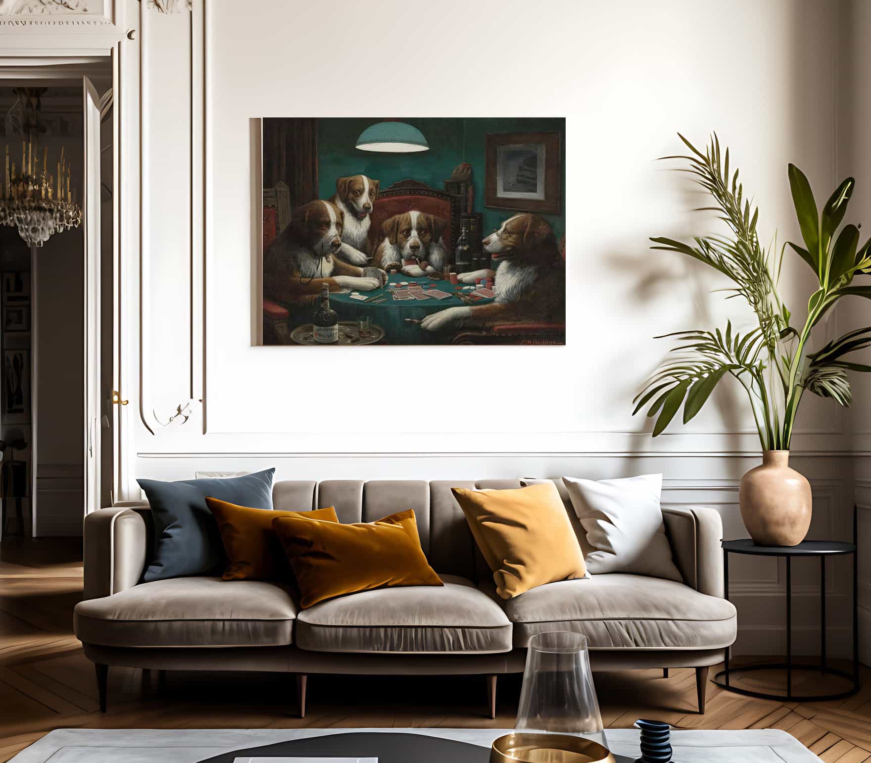 The Poker Game By Cassius Coolidge Fine Art Print