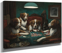 The Poker Game By Cassius Coolidge Fine Art Print