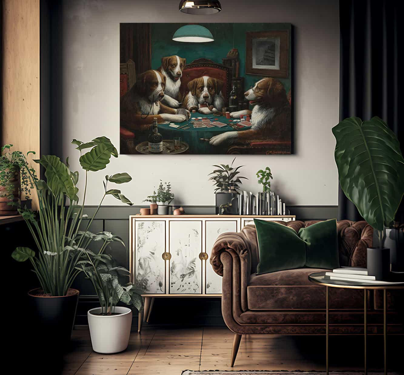 The Poker Game By Cassius Coolidge Fine Art Print