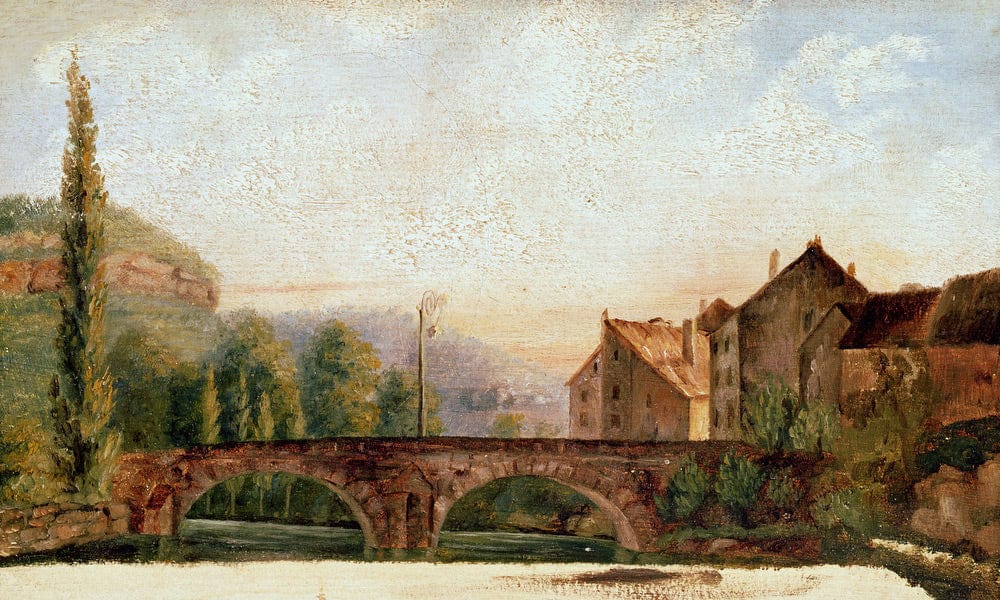 The Pont De Nahin At Ornans By Jean Desire Gustave Courbet Fine Art Print