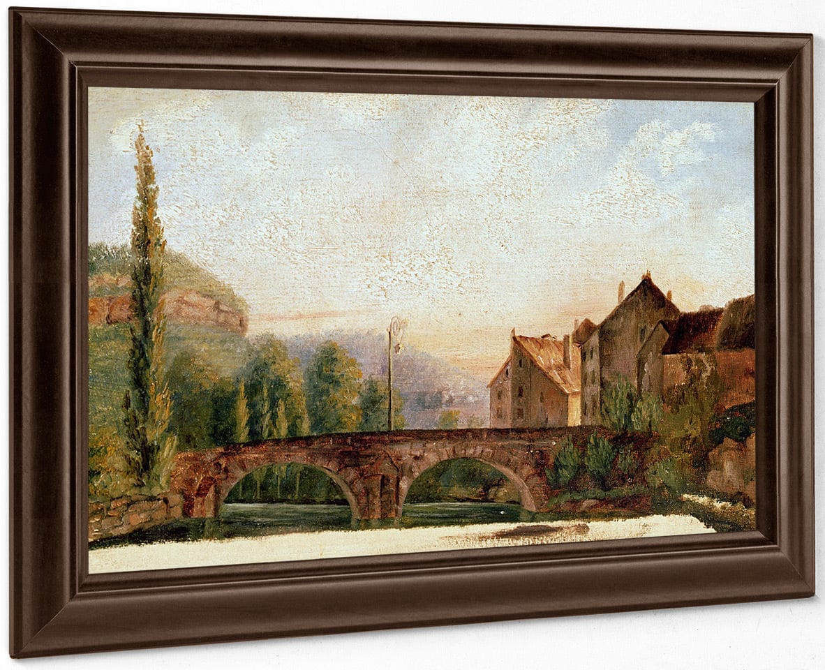 The Pont De Nahin At Ornans By Jean Desire Gustave Courbet Fine Art Print