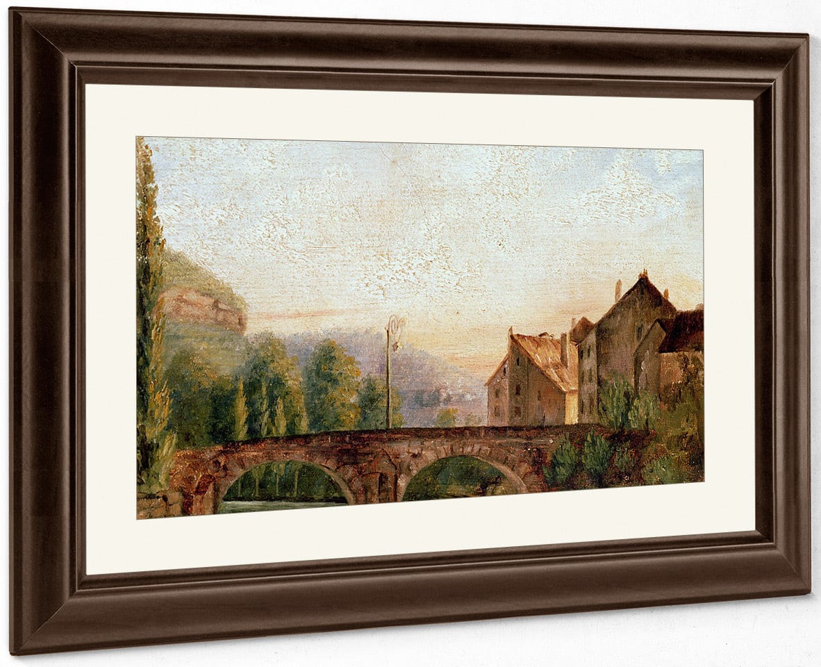The Pont De Nahin At Ornans By Jean Desire Gustave Courbet Fine Art Print