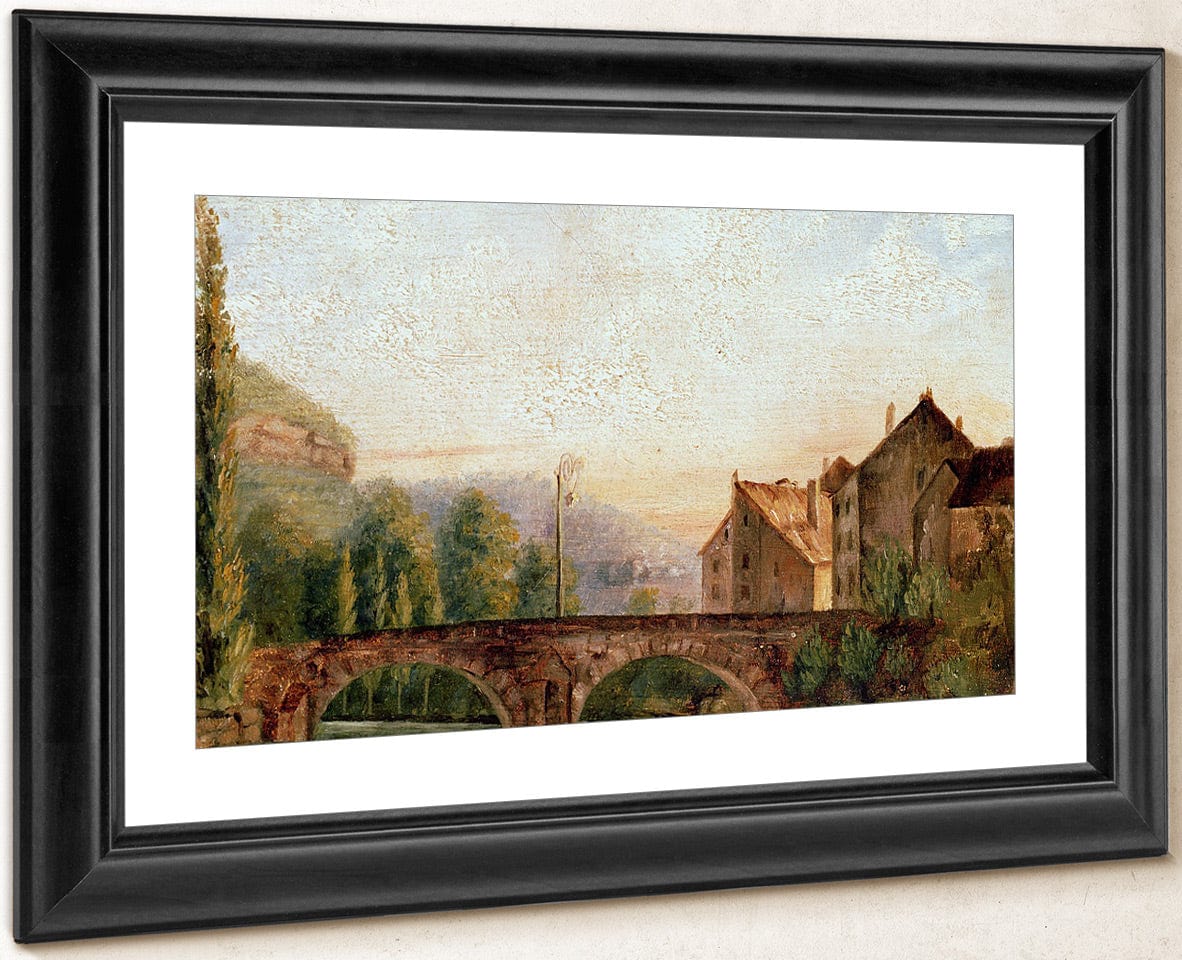 The Pont De Nahin At Ornans By Jean Desire Gustave Courbet Fine Art Print