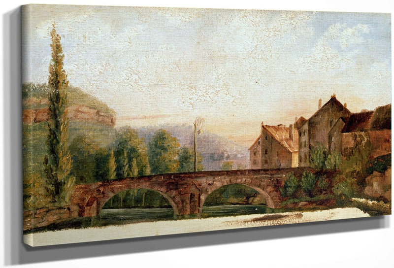 The Pont De Nahin At Ornans By Jean Desire Gustave Courbet Fine Art Print