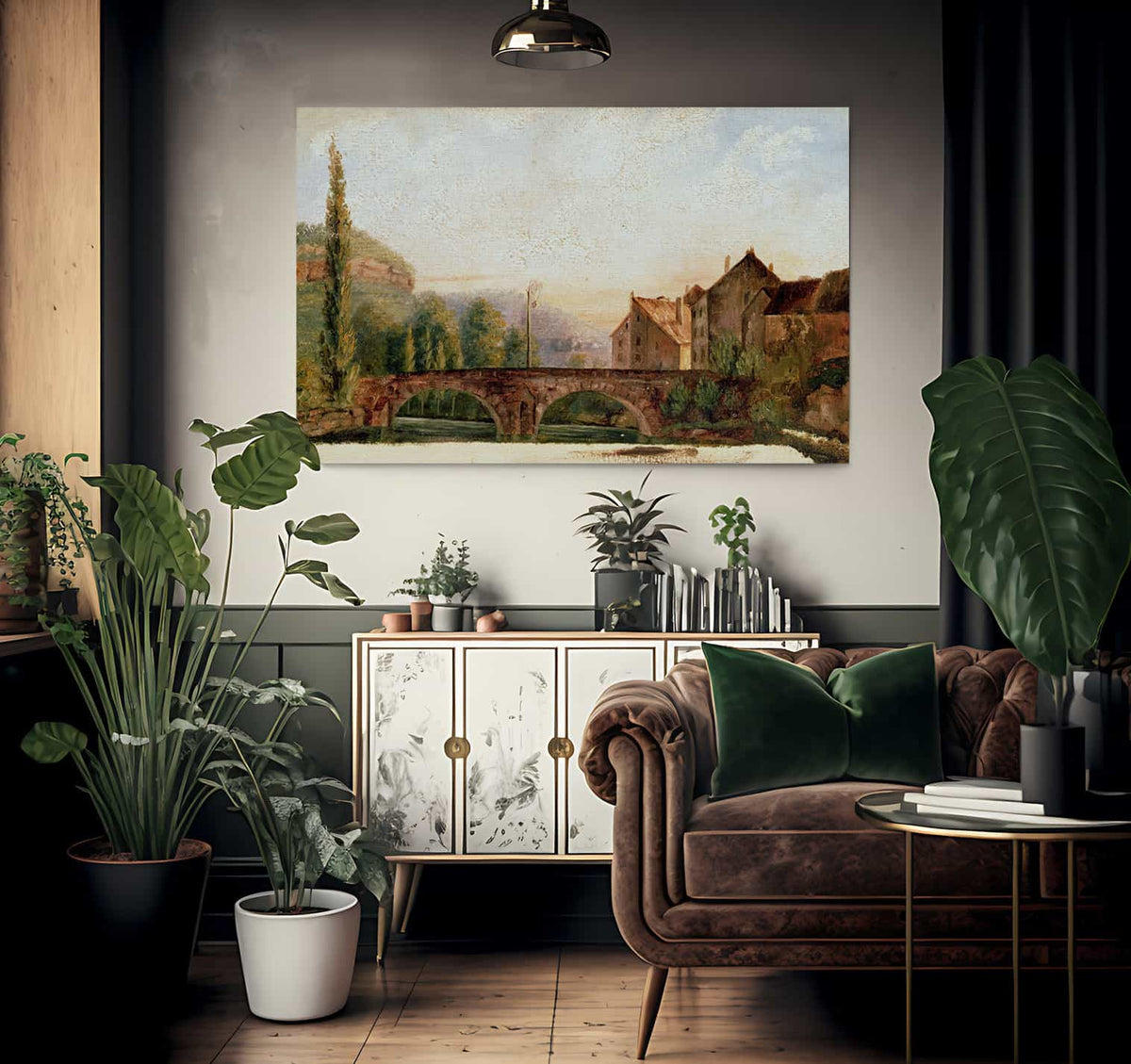 The Pont De Nahin At Ornans By Jean Desire Gustave Courbet Fine Art Print