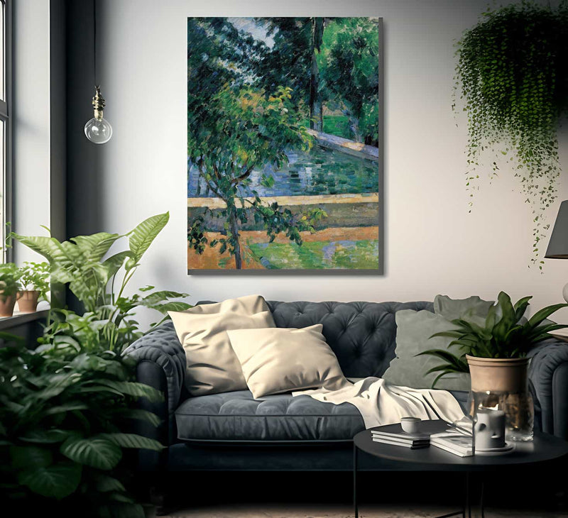 The Pool At Jas De Bouffan By Cezanne Paul Fine Art Print