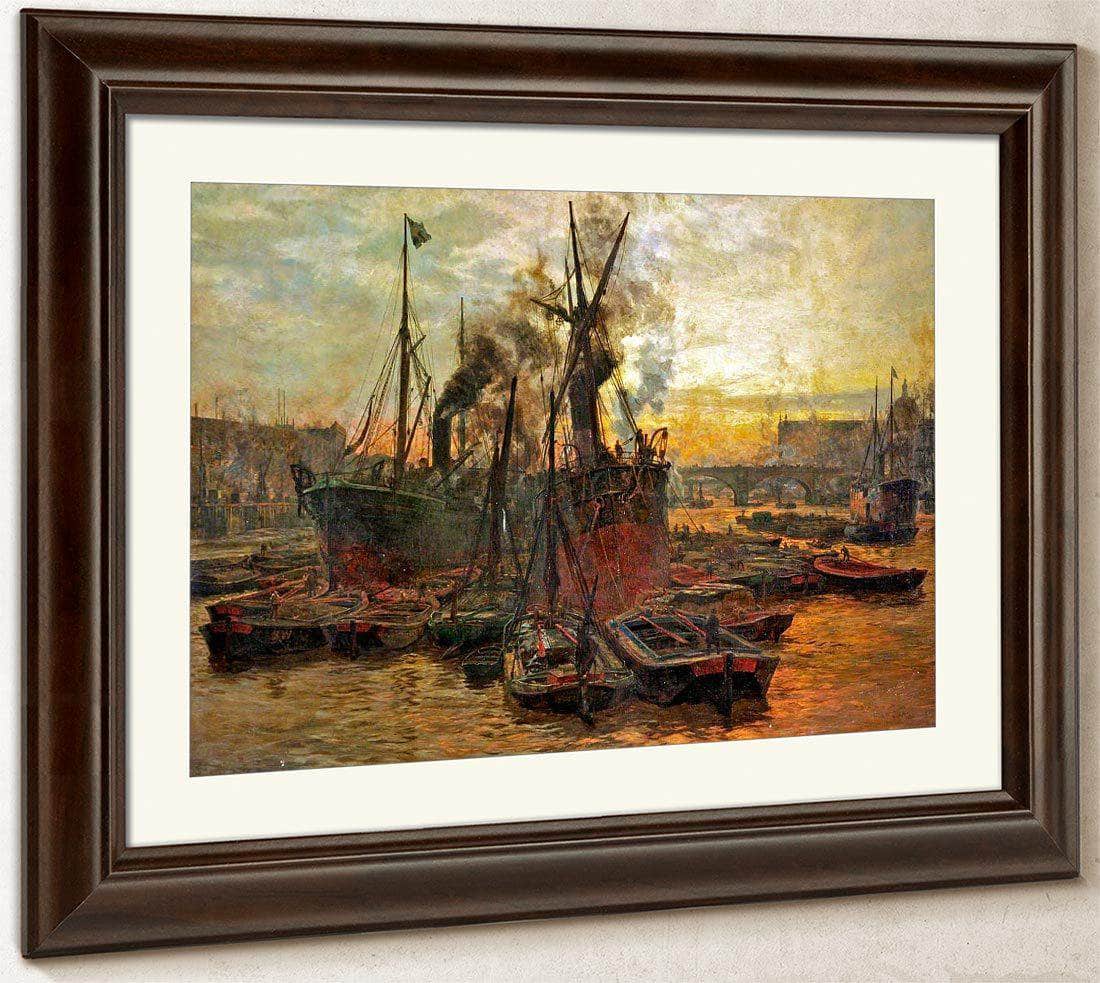 The Pool Of London By William Lionel Wyllie Fine Art Print