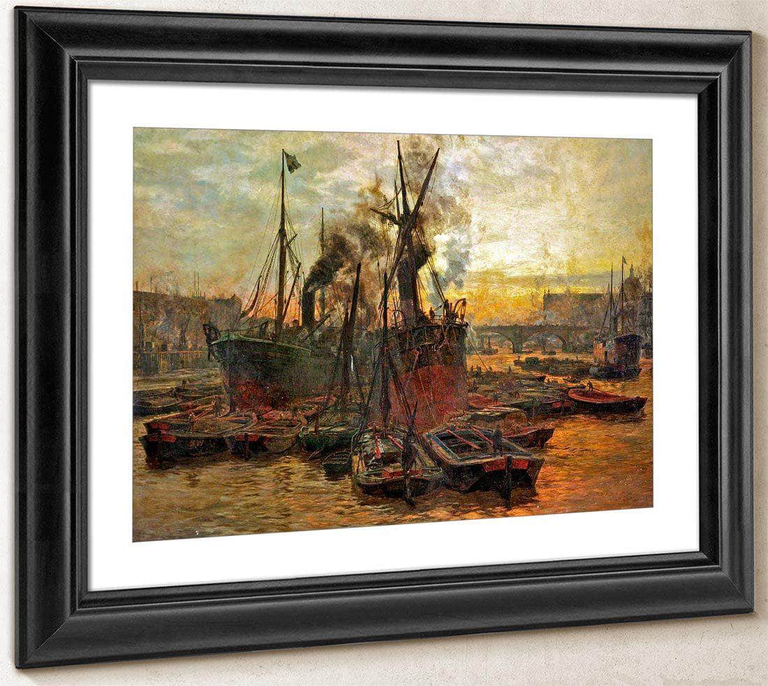 The Pool Of London By William Lionel Wyllie Fine Art Print