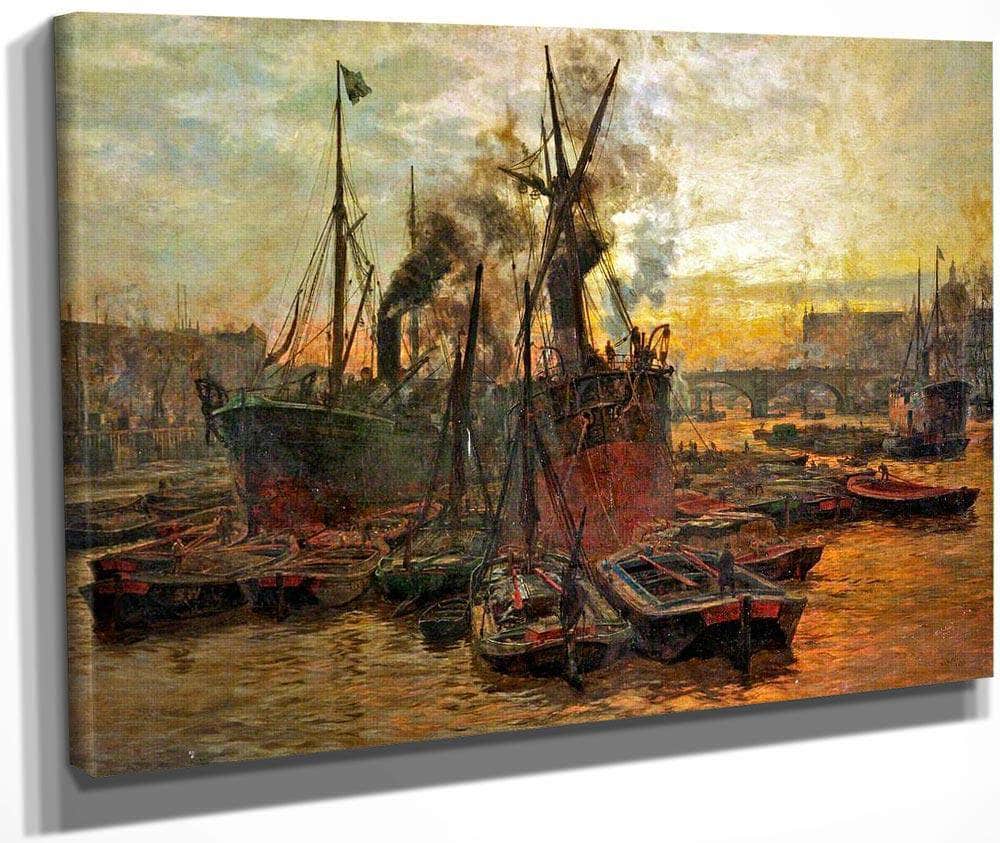 The Pool Of London By William Lionel Wyllie Fine Art Print