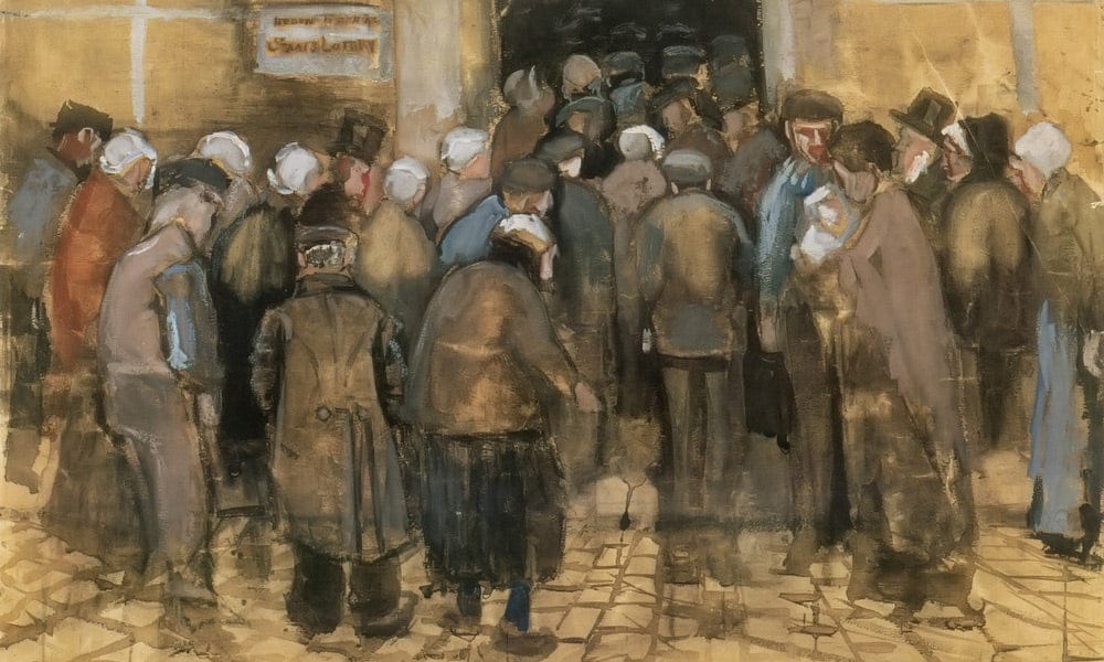 The Poor And Money By Vincent Van Gogh Fine Art Print