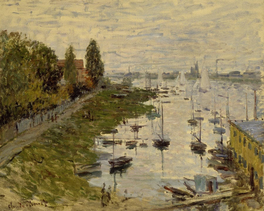 The Port Of Argenteuil (Le Bassin De Argenteuil) By Claude Monet Fine Art Print