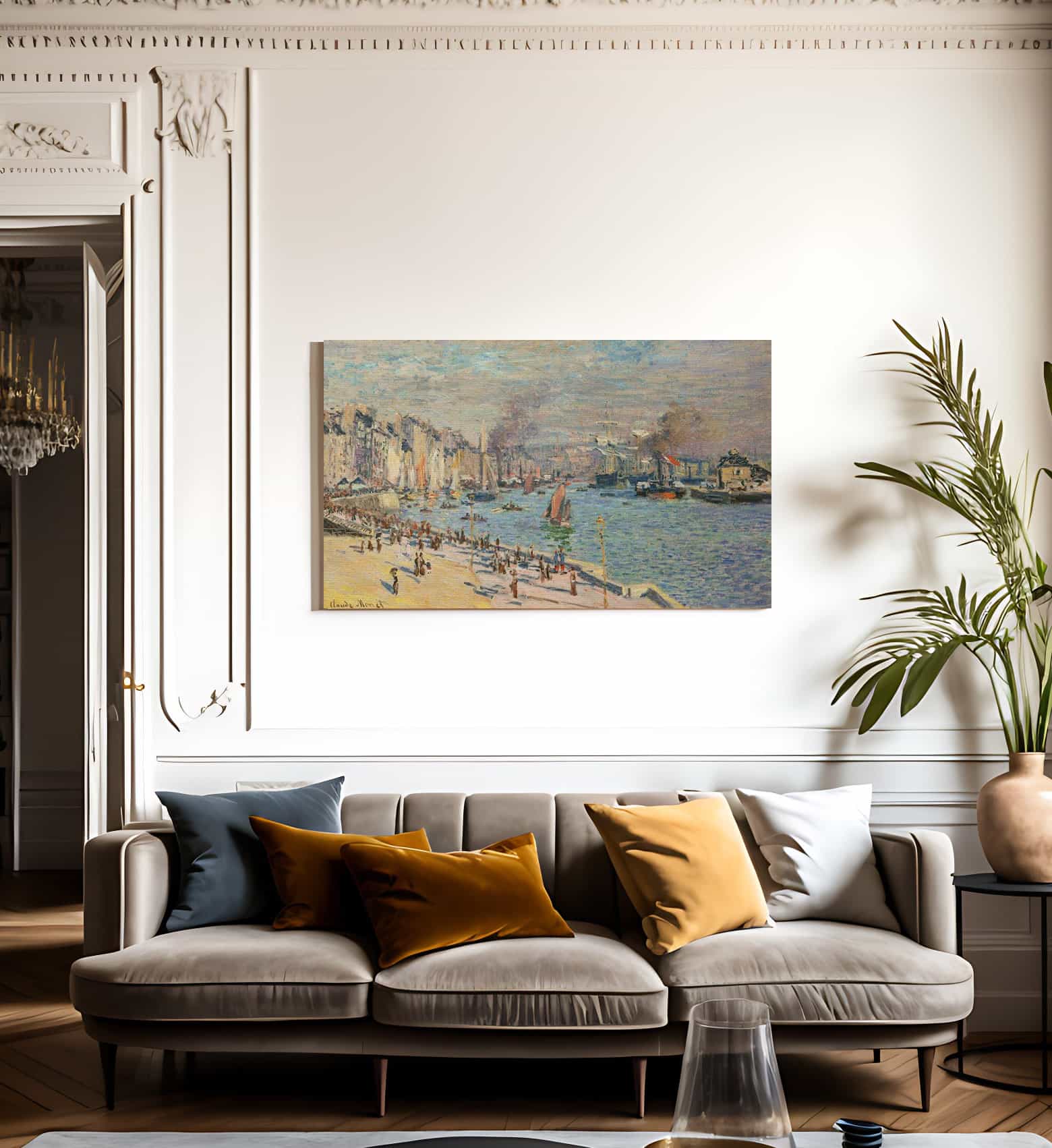 The Port Of Le Havre By Monet Claude Fine Art Print