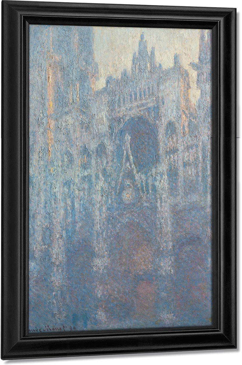 The Portal Of Rouen Cathedral In Morning By Light By  Claude Monet Fine Art Print
