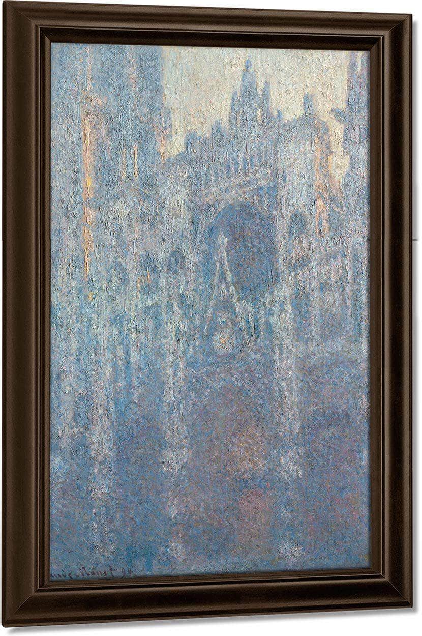 The Portal Of Rouen Cathedral In Morning By Light By  Claude Monet Fine Art Print
