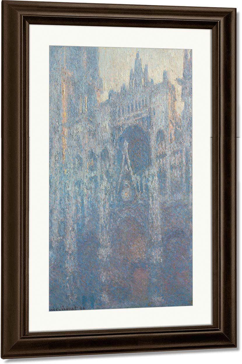The Portal Of Rouen Cathedral In Morning By Light By  Claude Monet Fine Art Print