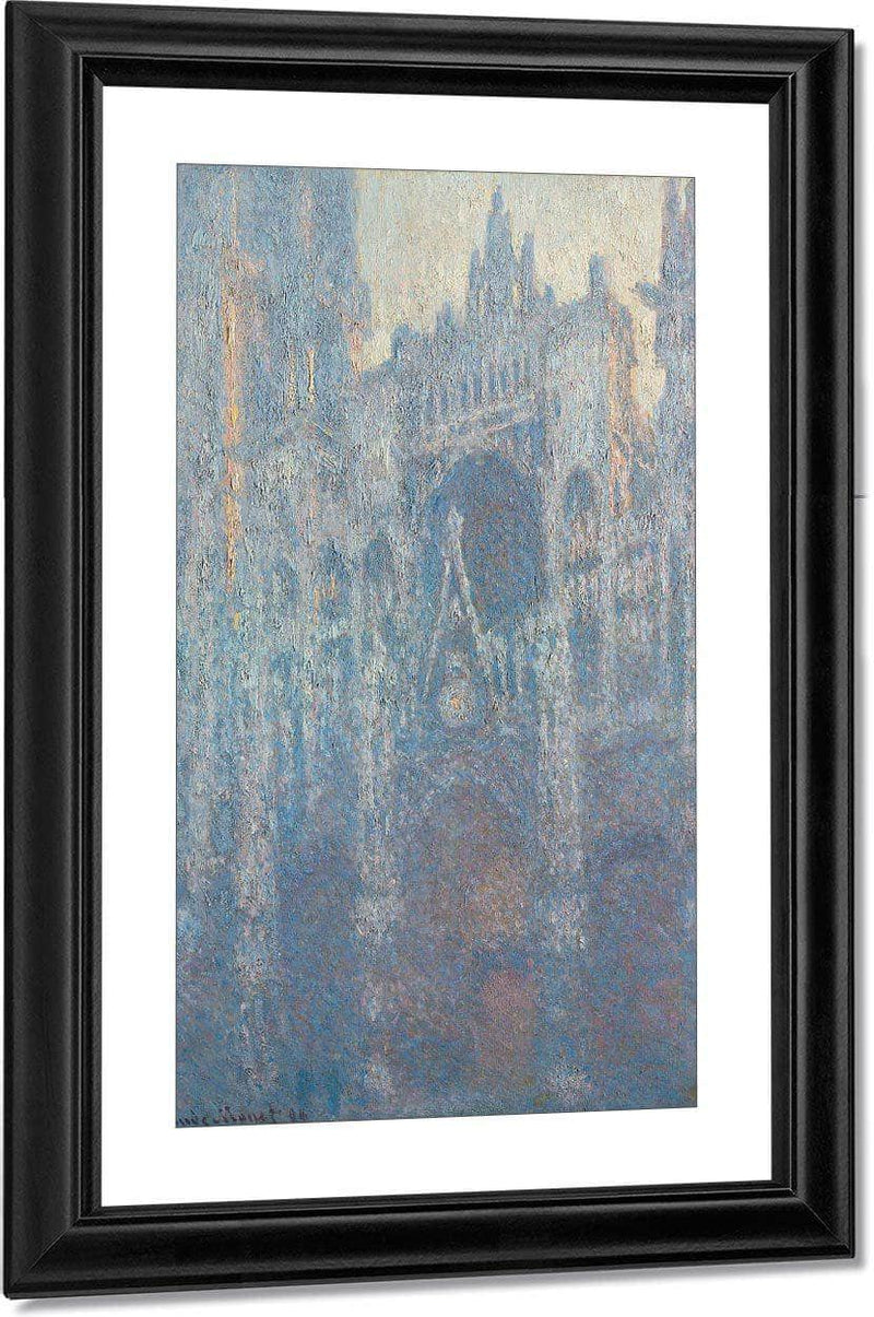 The Portal Of Rouen Cathedral In Morning By Light By  Claude Monet Fine Art Print
