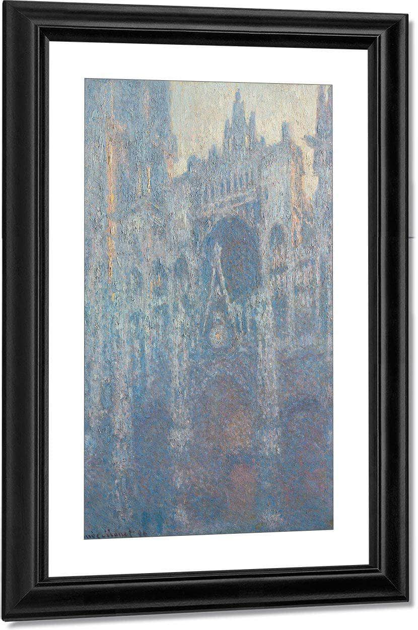 The Portal Of Rouen Cathedral In Morning By Light By  Claude Monet Fine Art Print