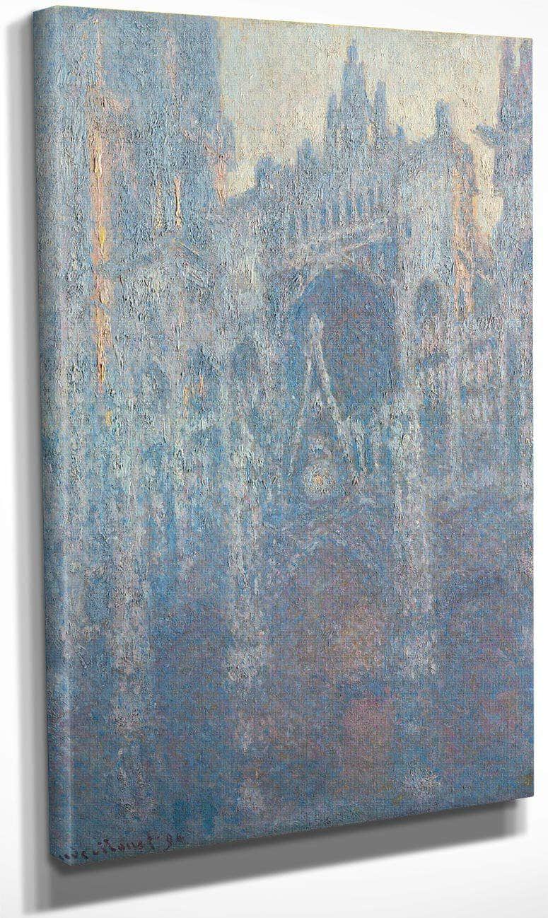 The Portal Of Rouen Cathedral In Morning By Light By  Claude Monet Fine Art Print