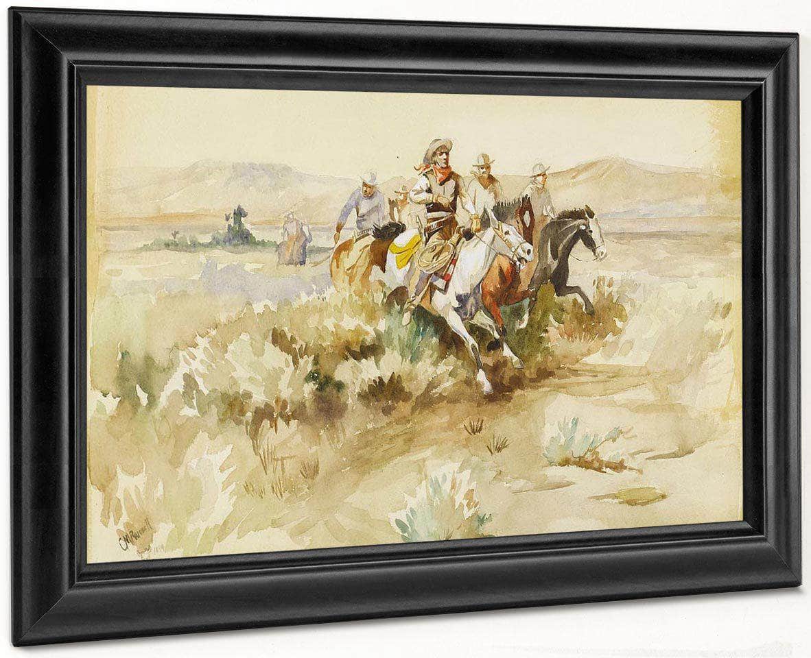 The Posse 1899 By Charles Marion Russell Fine Art Print