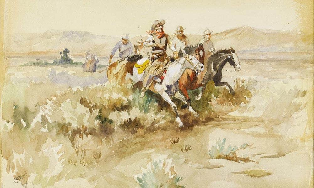 The Posse 1899 By Charles Marion Russell Fine Art Print